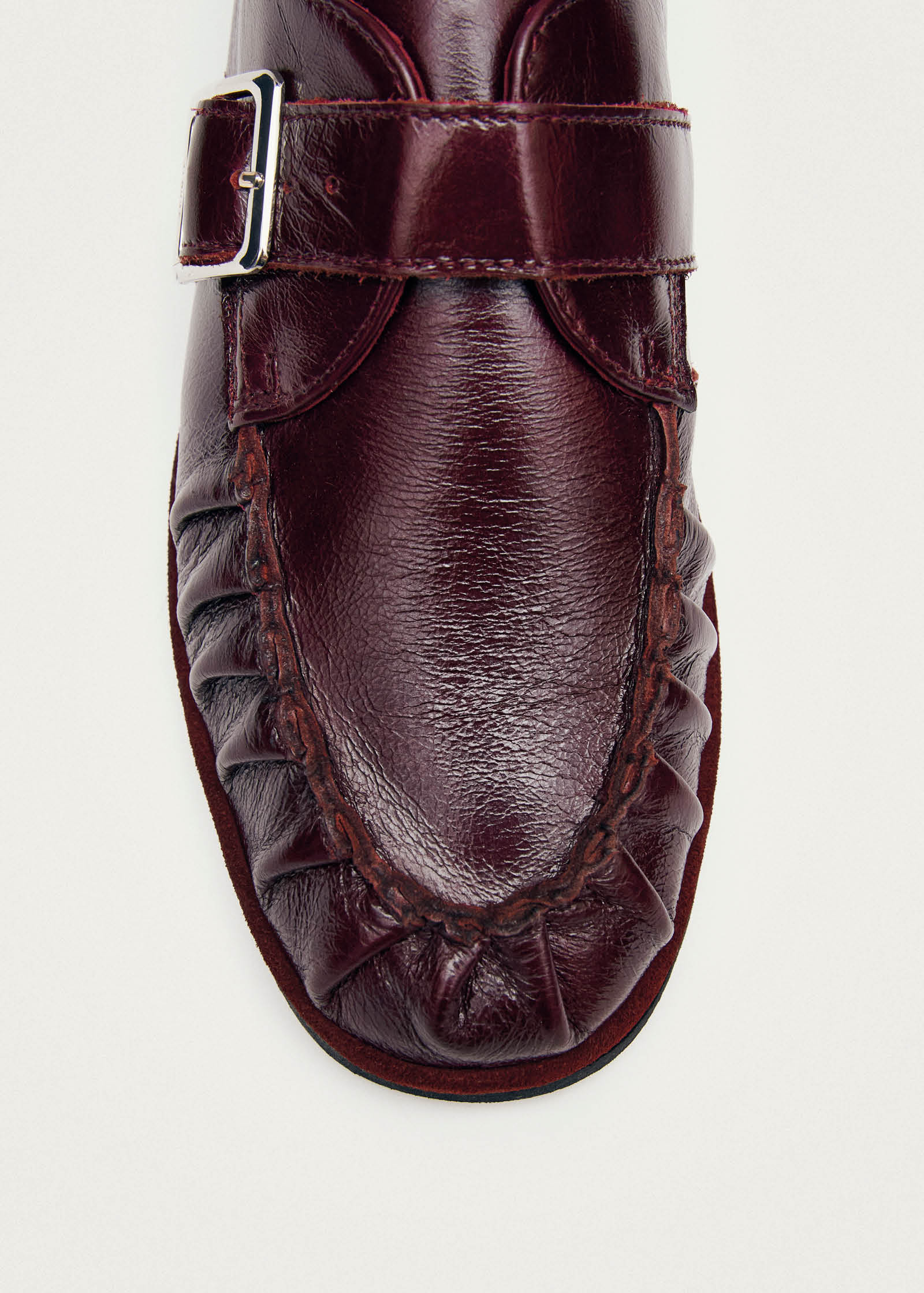 Brandy Burgundy Leather Loafers - Image 7