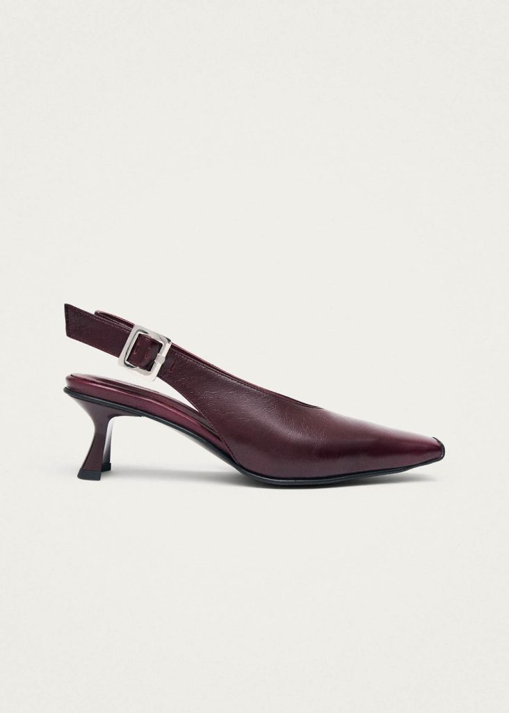 Cendra Rift Burgundy Leather Pumps
