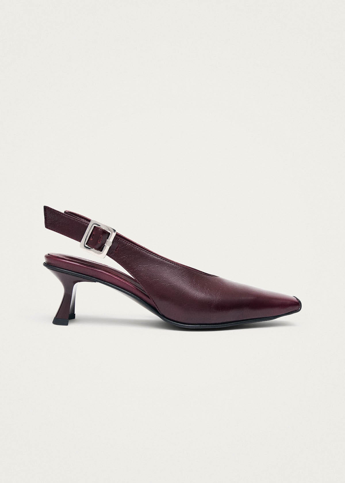 Cendra Rift Burgundy Leather Pumps