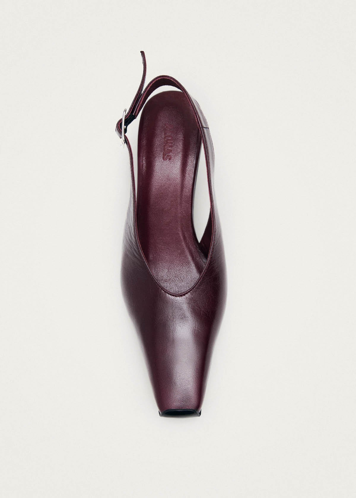 Cendra Rift Burgundy Leather Pumps - Image 4