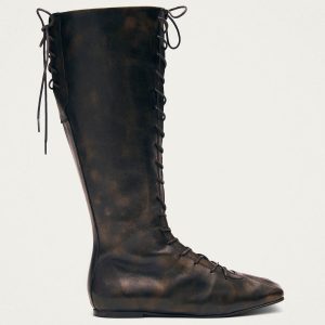 Jules Brushed Brown Leather Boots