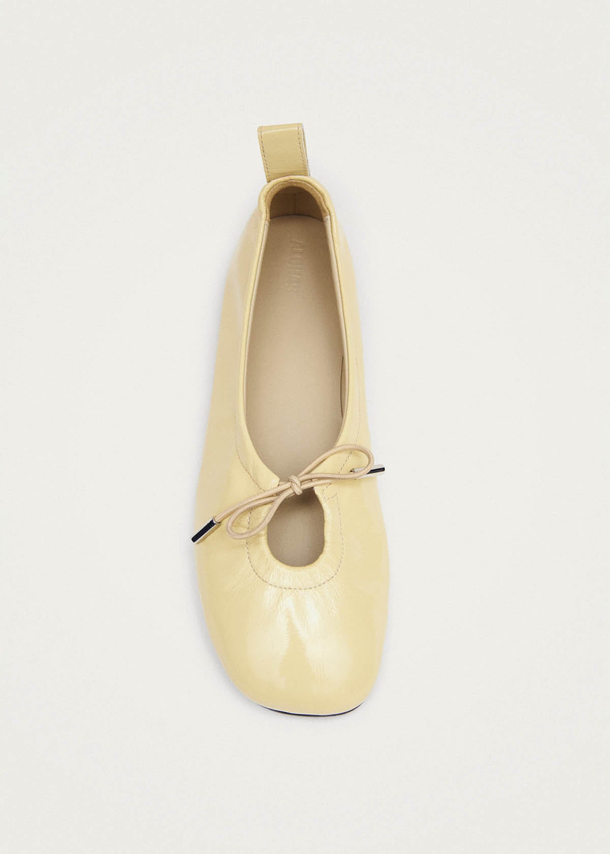 Rosalind Patent Vanilla Leather Ballet Flats