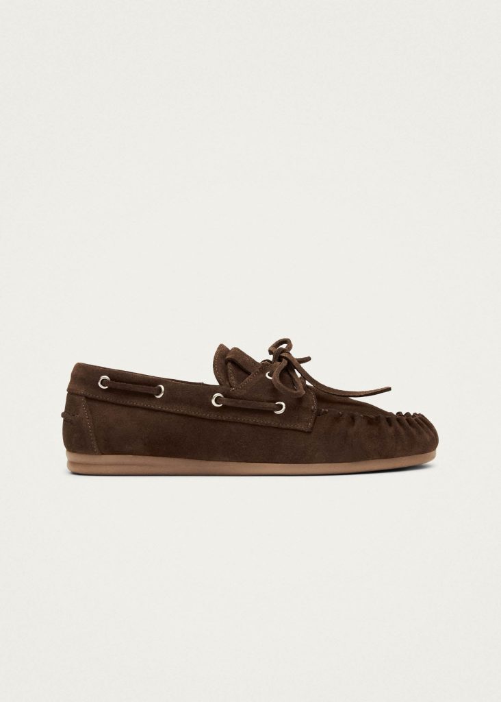 Rowan Suede Brown Leather Loafers