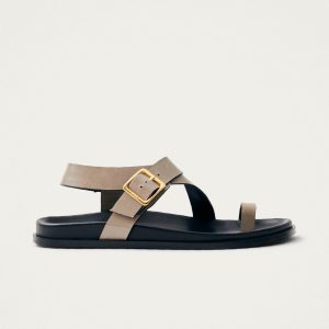 Siren Onix Stone Beige Leather Sandals