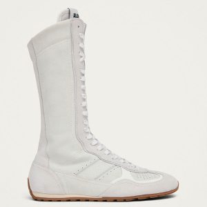 Tb.17 Suede White Leather Sneakers