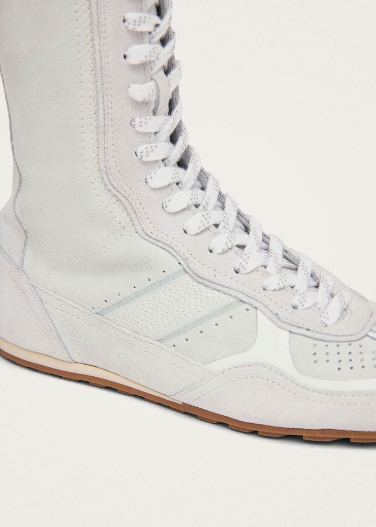 Tb.17 Suede White Leather Sneakers - Image 6