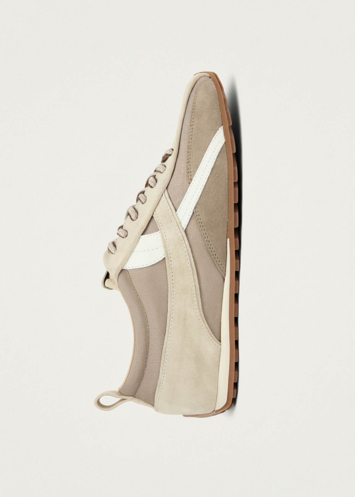 Tb.304 Nylon Beige Leather Sneakers - Image 4