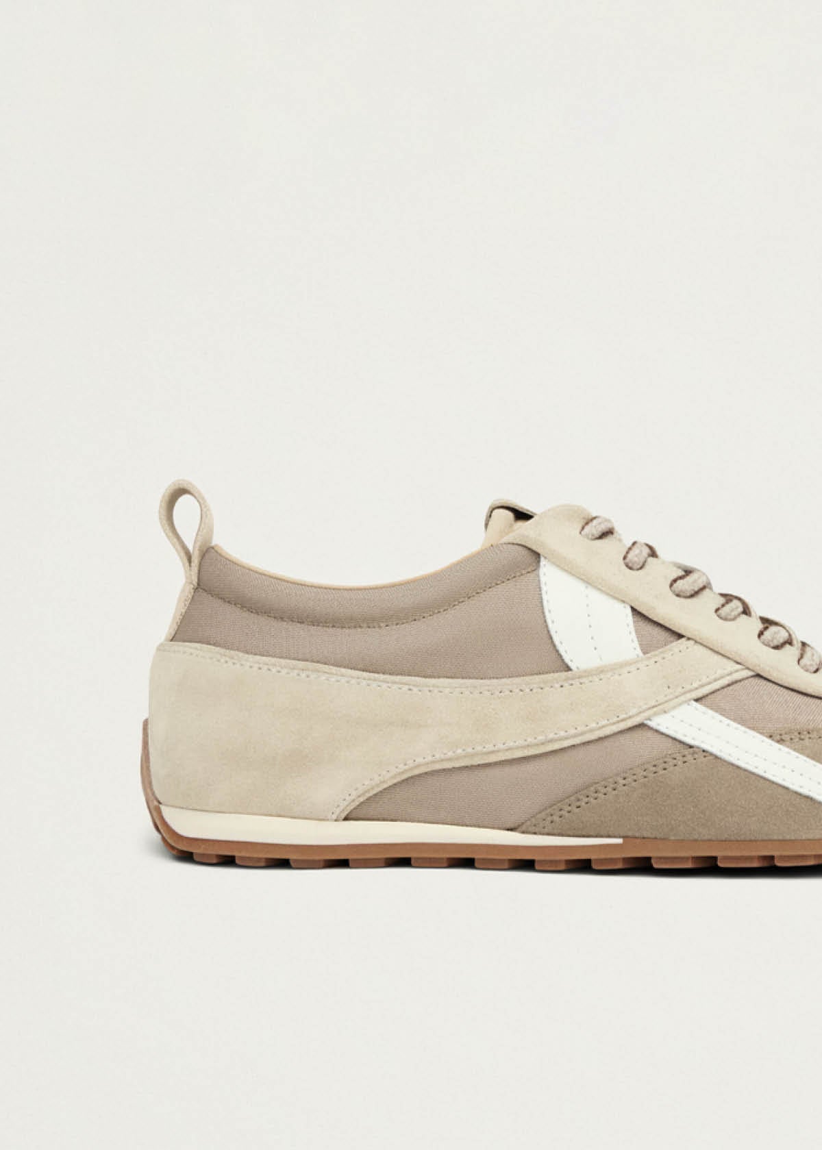 Tb.304 Nylon Beige Leather Sneakers - Image 7