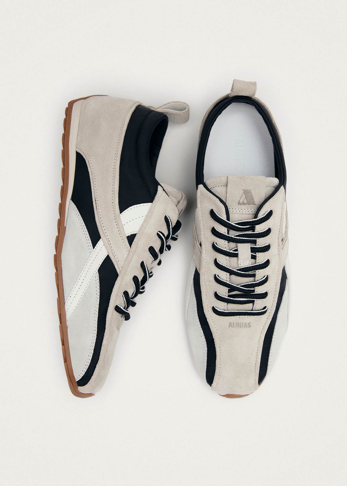 Tb.304 Nylon Black & Cream Leather Sneakers - Image 6
