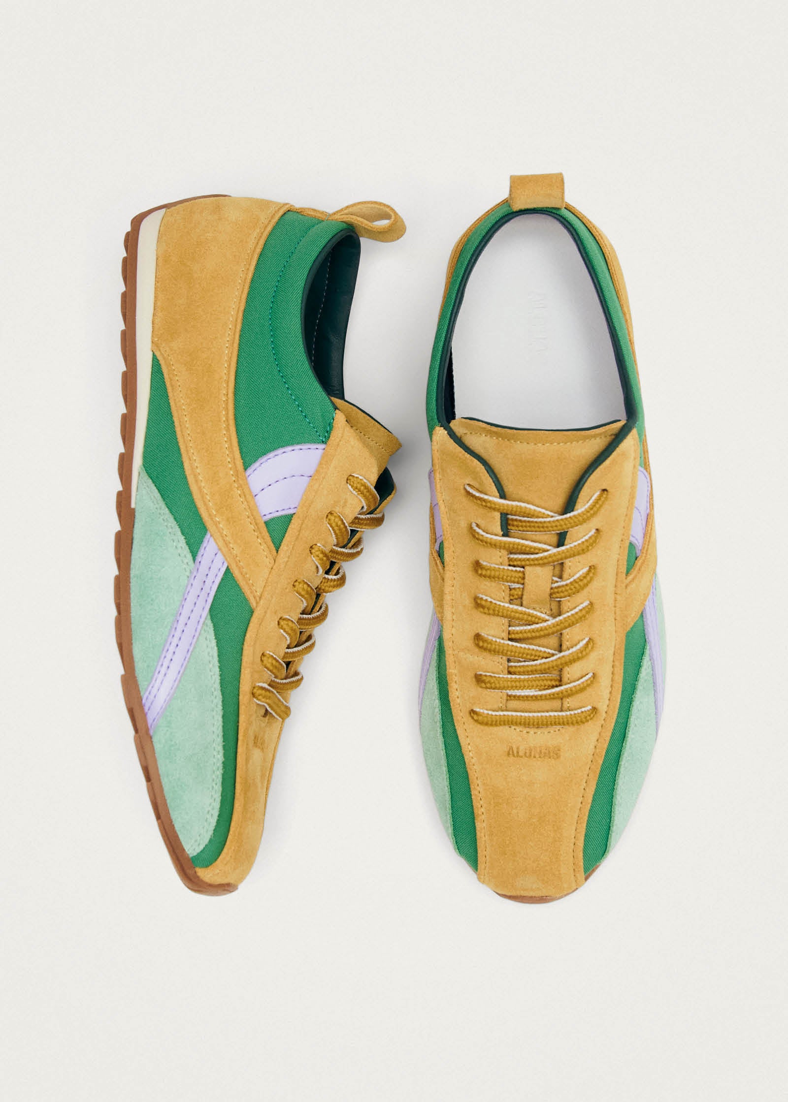 Tb.304 Nylon Green Leather Sneakers - Image 5
