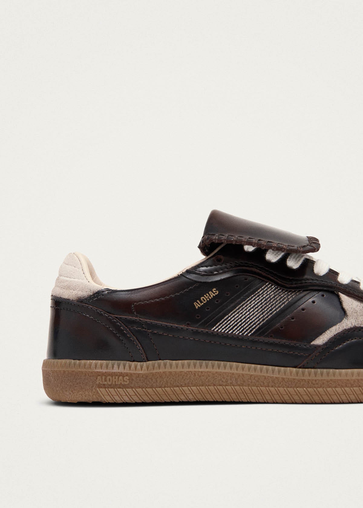 Tb.490 Club Brushed Dark Chocolate Leather Sneakers - Image 9