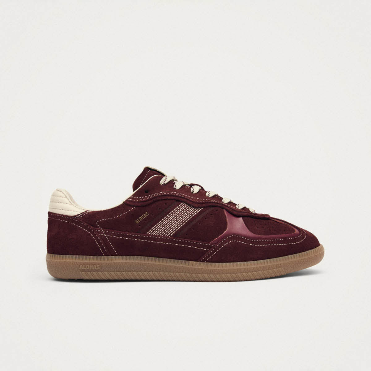 Tb.490 Rife Burgundy Cream Leather Sneakers - Image 3