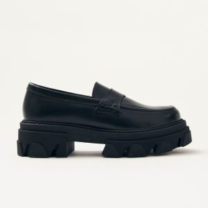 Trailblazer Black Leather Loafers